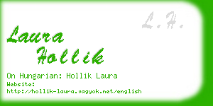 laura hollik business card